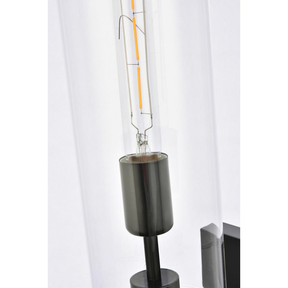 Savant 1 light black wall sconce. Picture 5