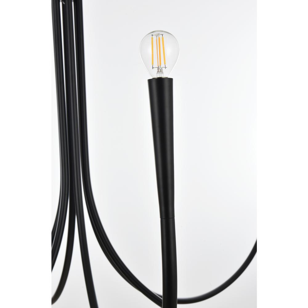 Layne 50 inch chandelier in Black. Picture 3