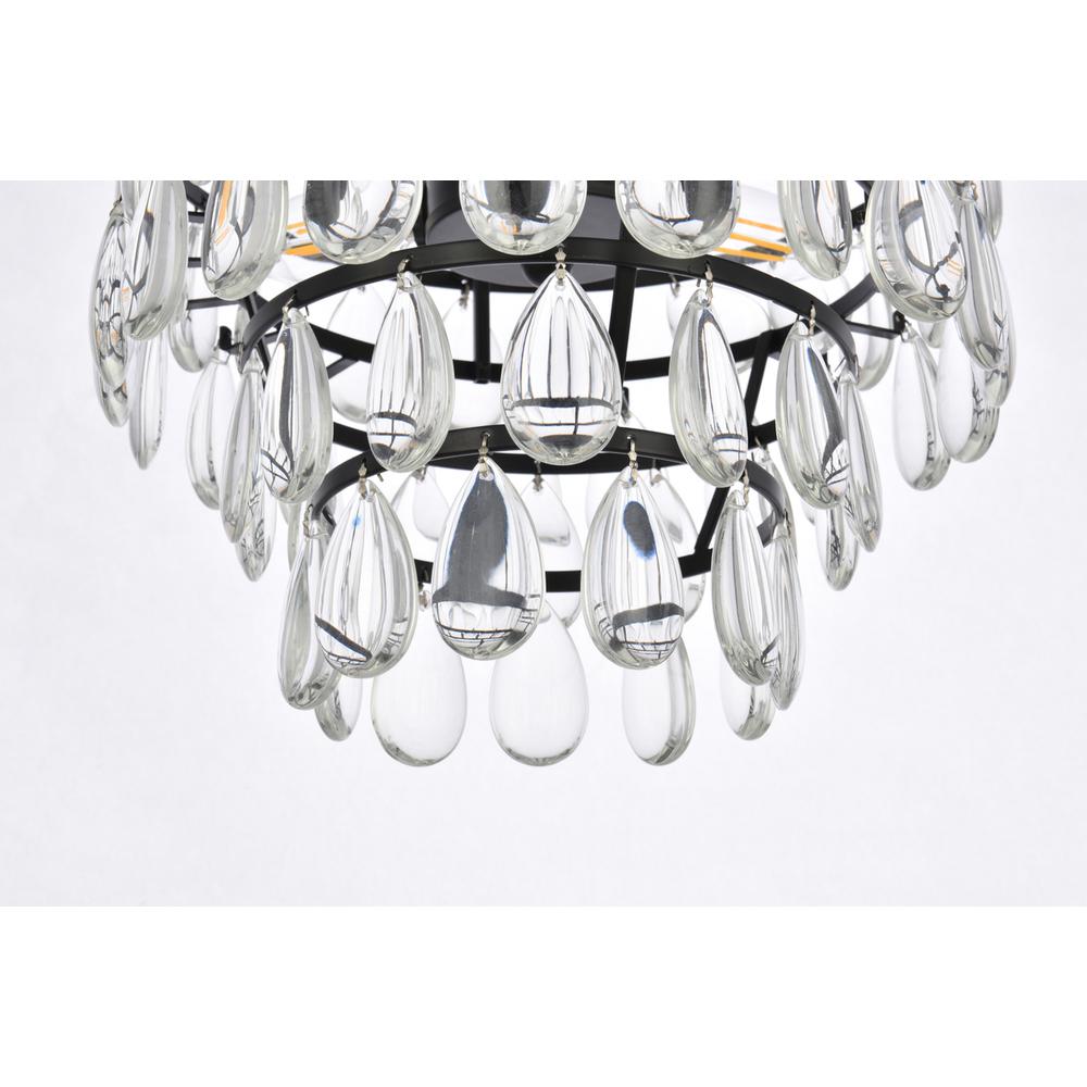 Mila 12 inch pendant in black. Picture 3