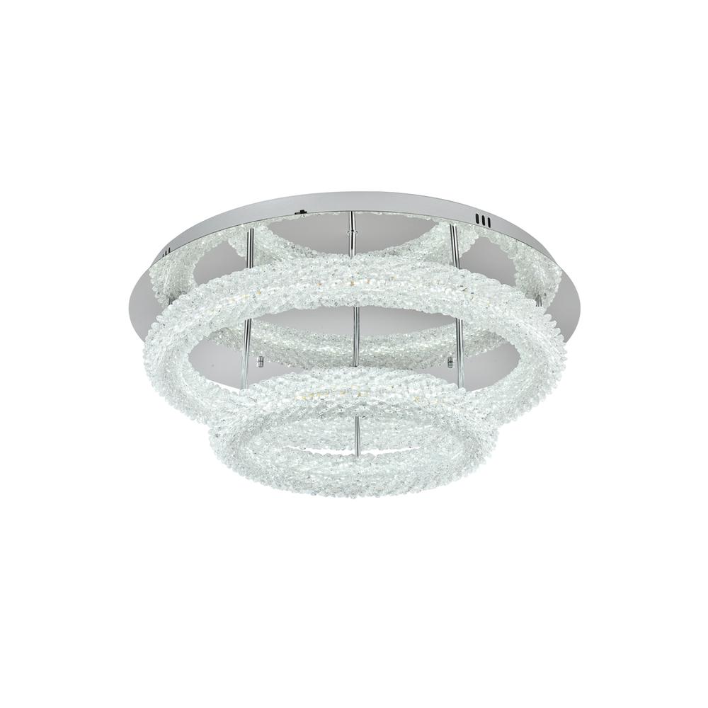 Bowen 26 inch Adjustable LED Flush Mount in Chrome. Picture 3