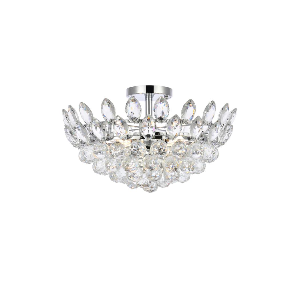 Emilia 18 inch flush mount in chrome. Picture 1
