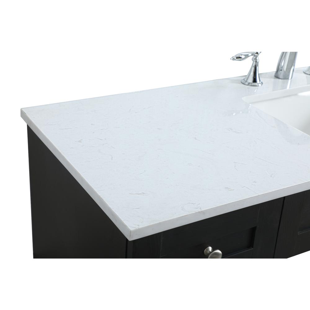 54 Inch ADA Compliant Bathroom Vanity In Black. Picture 11
