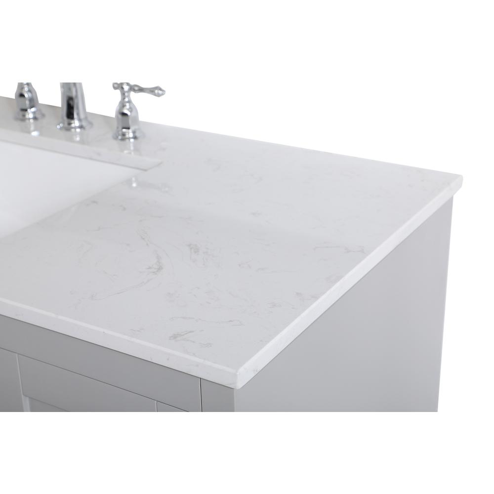 48 inch Single Bathroom Vanity in Grey. Picture 11