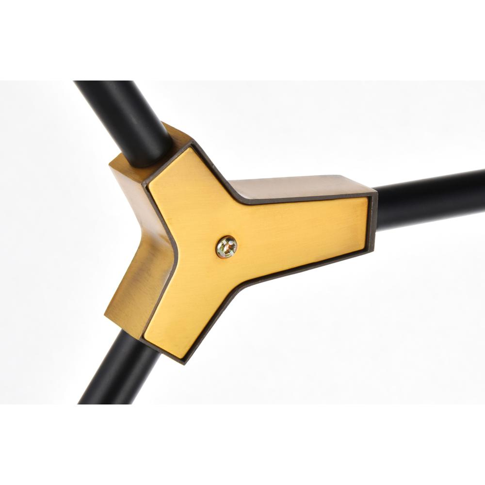 Cavoli 5 light in Light Antique Brass and Flat Black Pendant. Picture 6