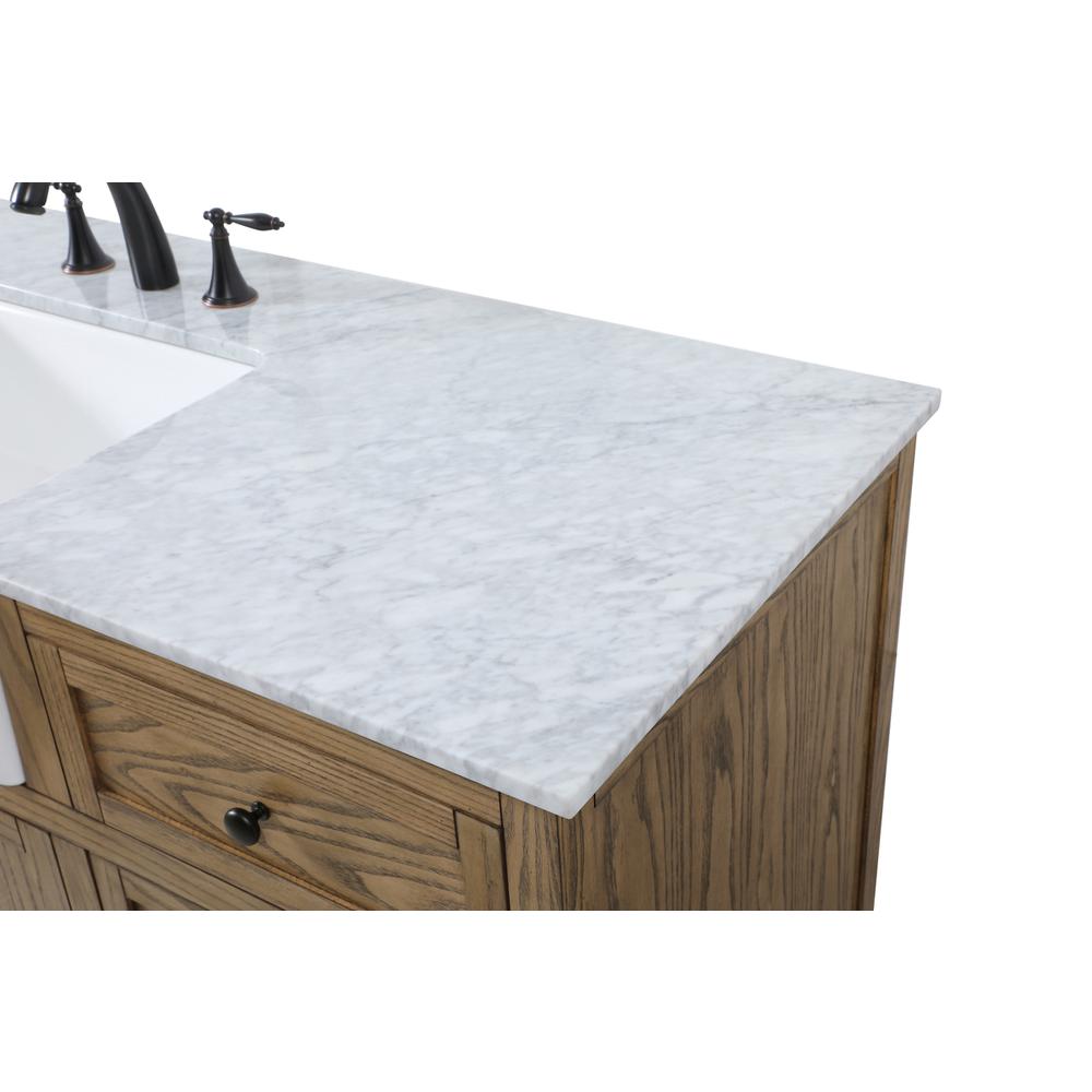 60 inch Single bathroom vanity in driftwood. Picture 11