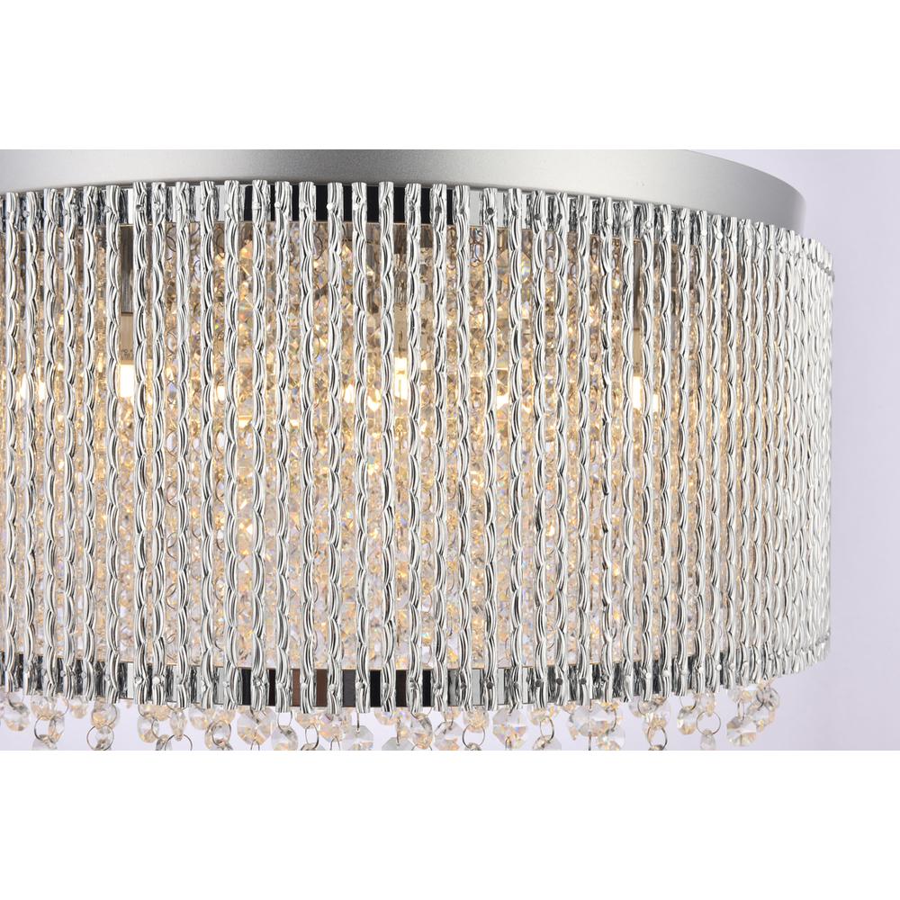Influx 12 light Chrome Pendant Clear Royal Cut Crystal. Picture 3