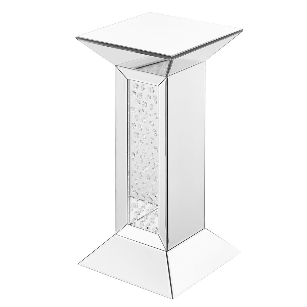 12 inch Crystal End Table in Clear Mirror Finish. Picture 3