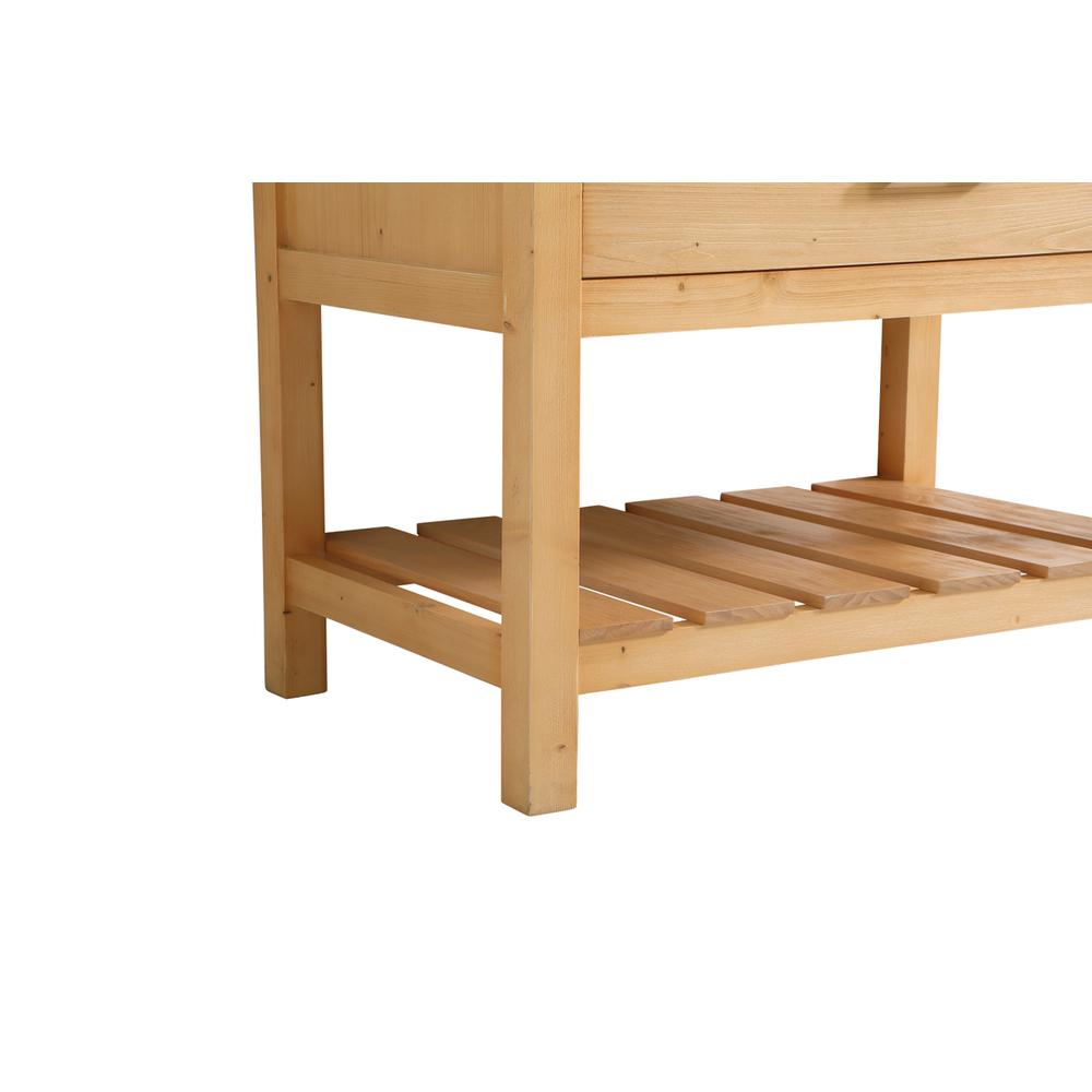 36 inch Single bathroom vanity in natural wood. Picture 13