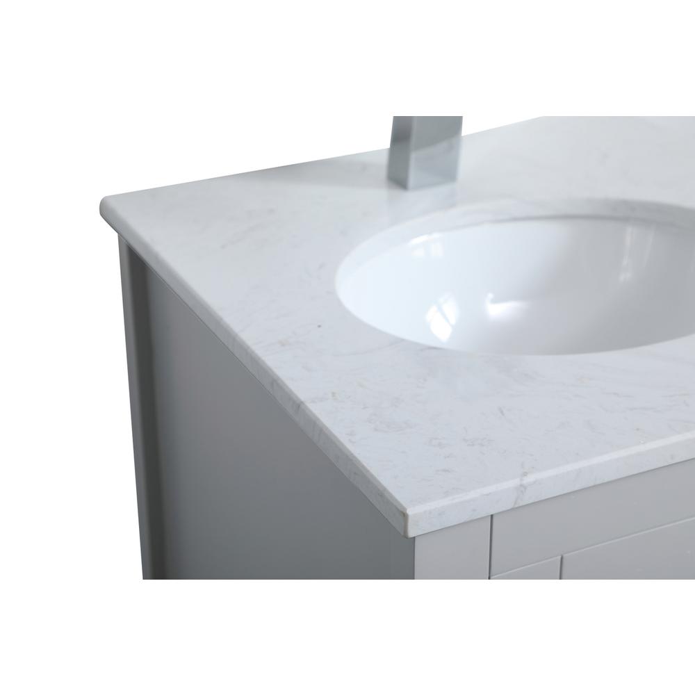 18 inch Single Bathroom Vanity in Grey. Picture 11