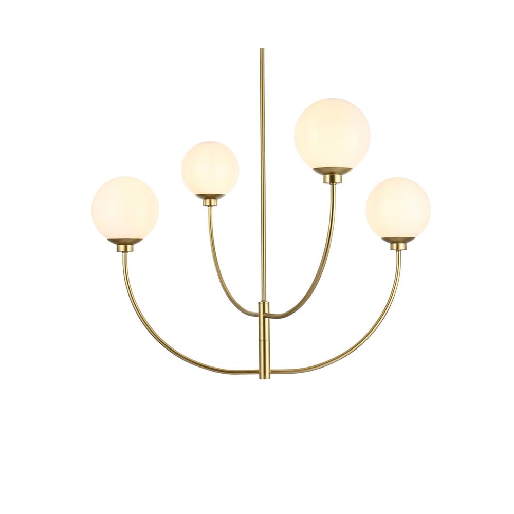 Nyomi 36 inch chandelier in Brass. Picture 2