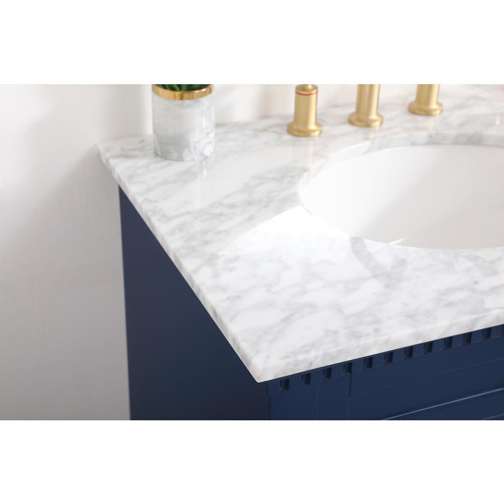 30 inch Single bathroom vanity in  Blue. Picture 5