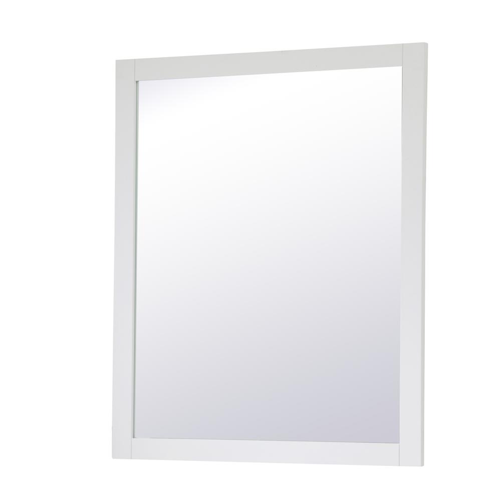 Aqua rectangle vanity mirror 30 inch in White. Picture 7
