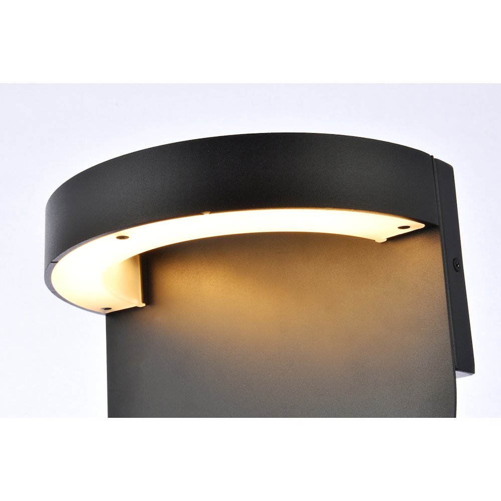 Raine Integrated Led Wall Sconce  In Black. Picture 3