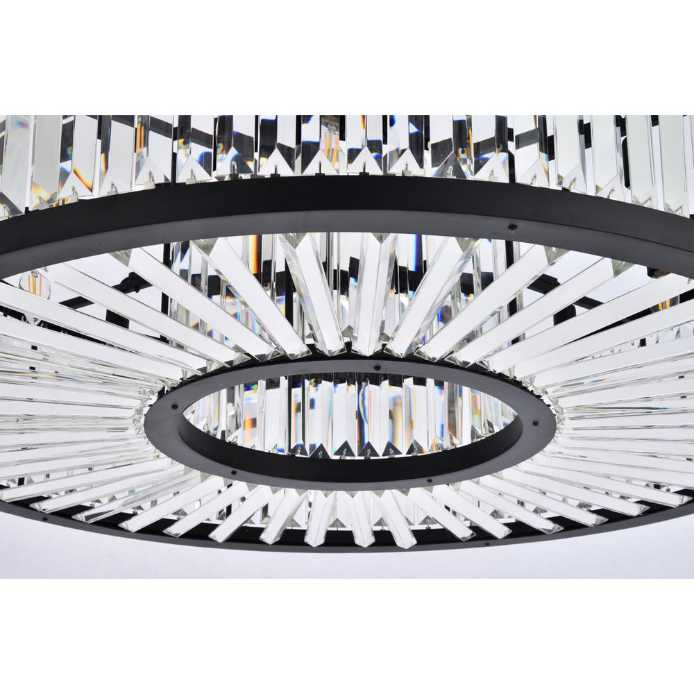 Chelsea 10 light Matte Black Chandelier Clear Royal Cut Crystal. Picture 3