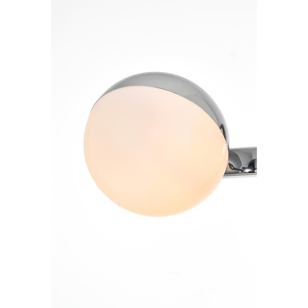 Majesty 3 light Chrome and frosted white Bath Sconce. Picture 3