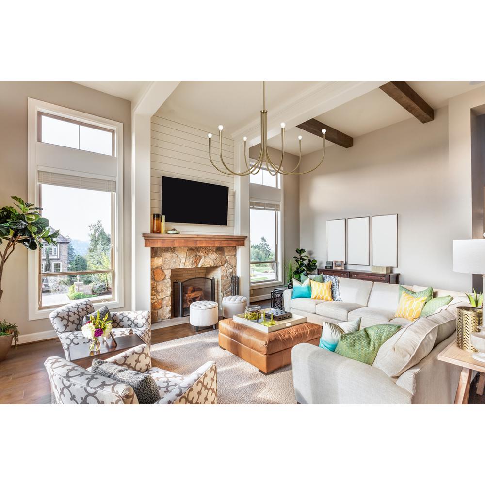 Layne 50 inch chandelier in Gold. Picture 7