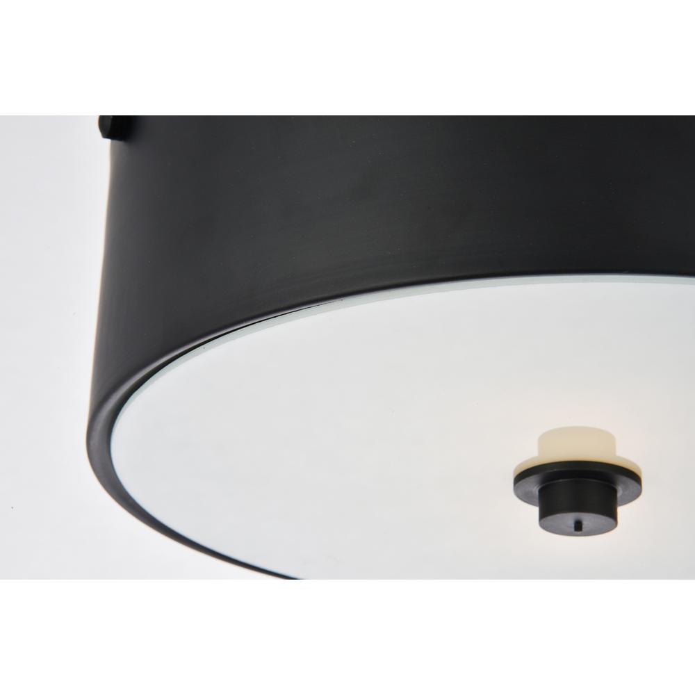 Hazen 2 light 12 inch Flat Black flush mount. Picture 4