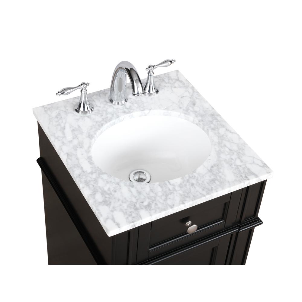 18 inch Single bathroom vanity in Black. Picture 11