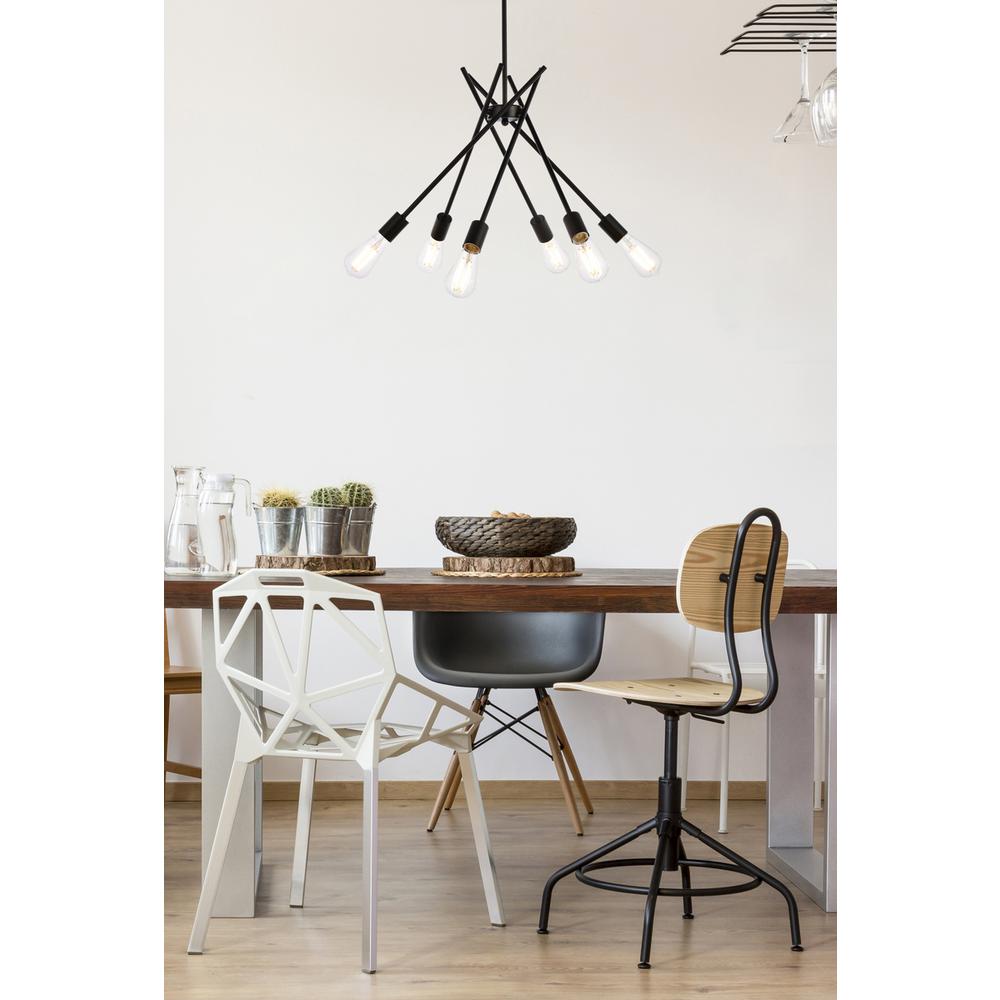 Lucca 23 inch pendant in black. Picture 7