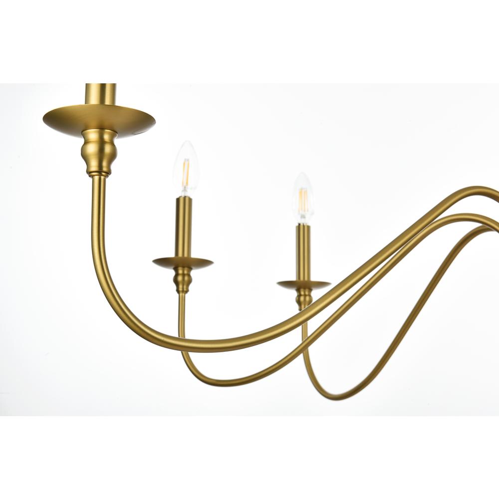 Rohan 42 inch chandelier in Satin Gold. Picture 5