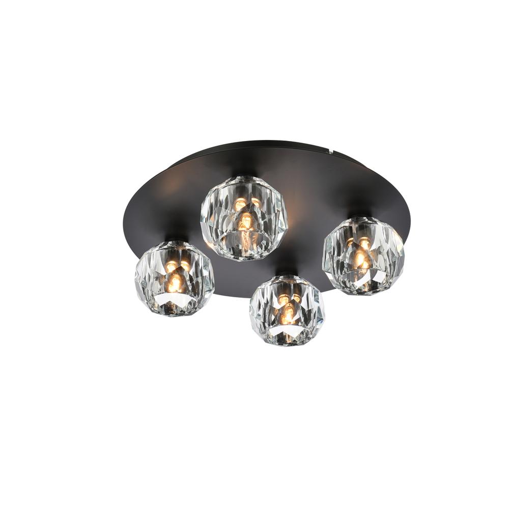 Graham 4 Light Ceiling Lamp in Black. Picture 2