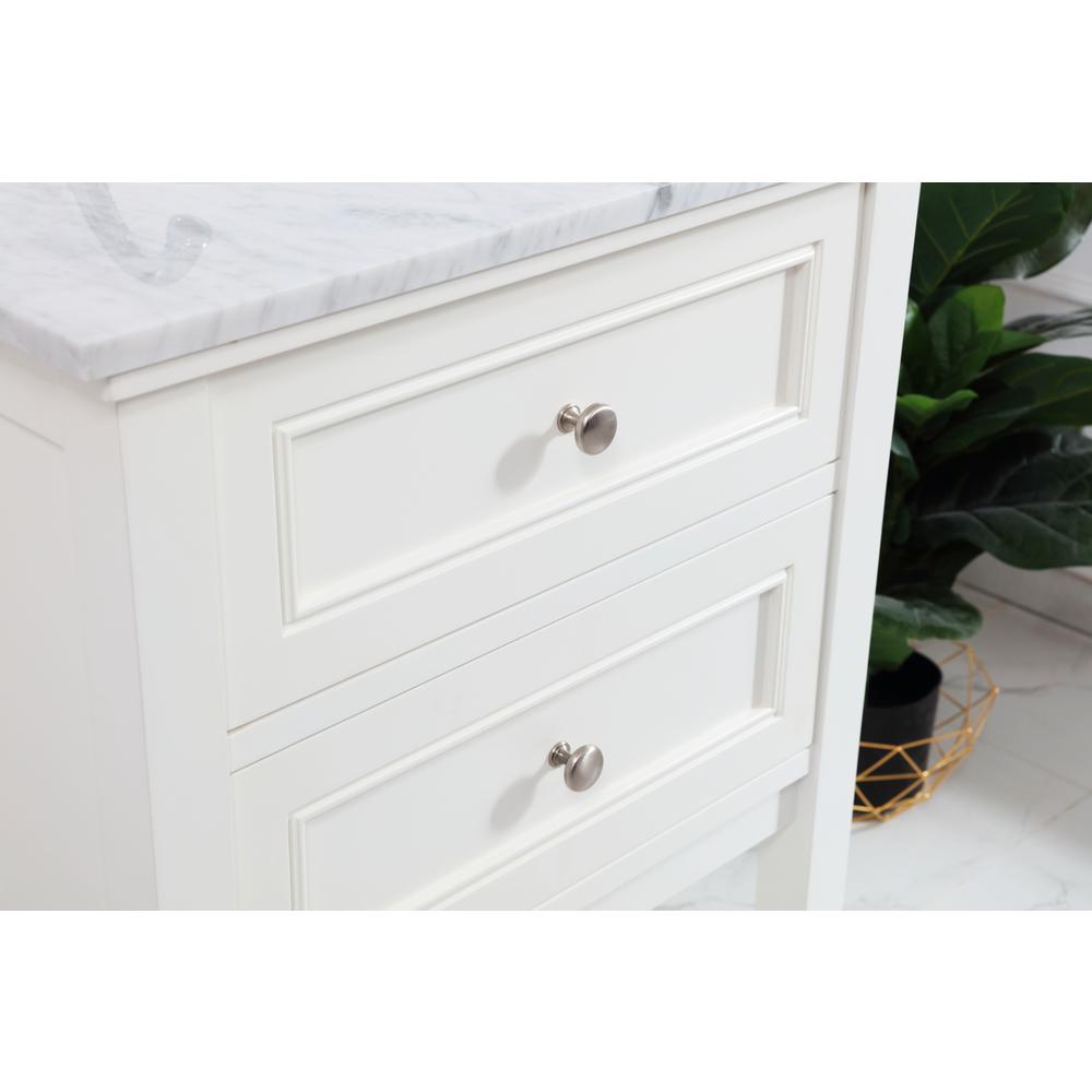 42 in. Single bathroom vanity set in White. Picture 4