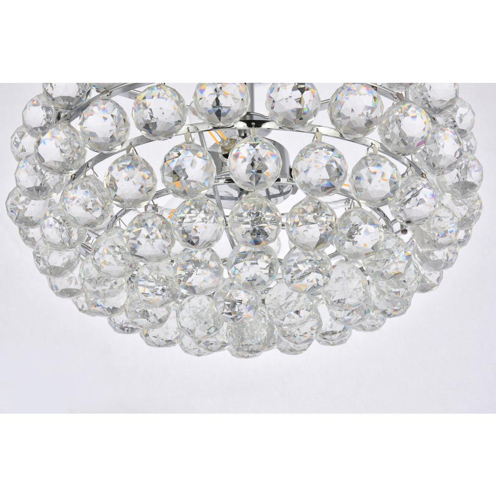 Savannah 16 inch flush mount in chrome. Picture 3