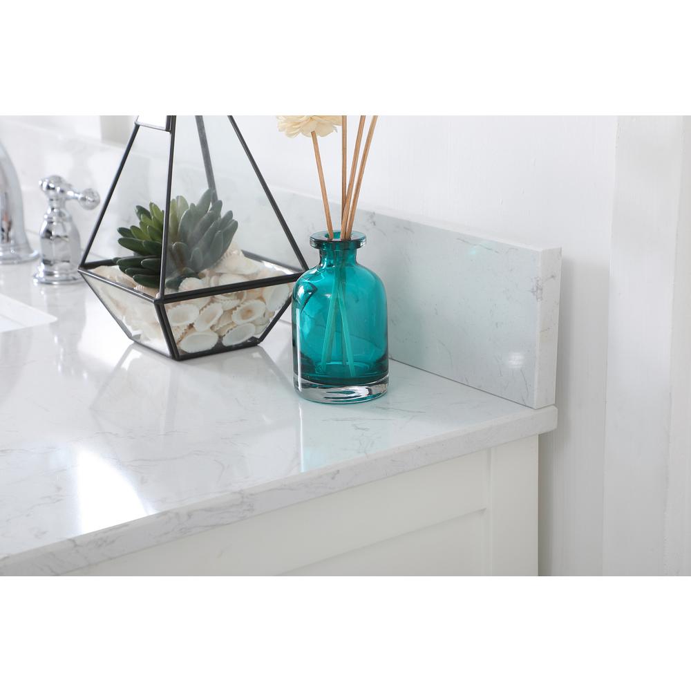 48 inch Single bathroom vanity in white with backsplash. Picture 5