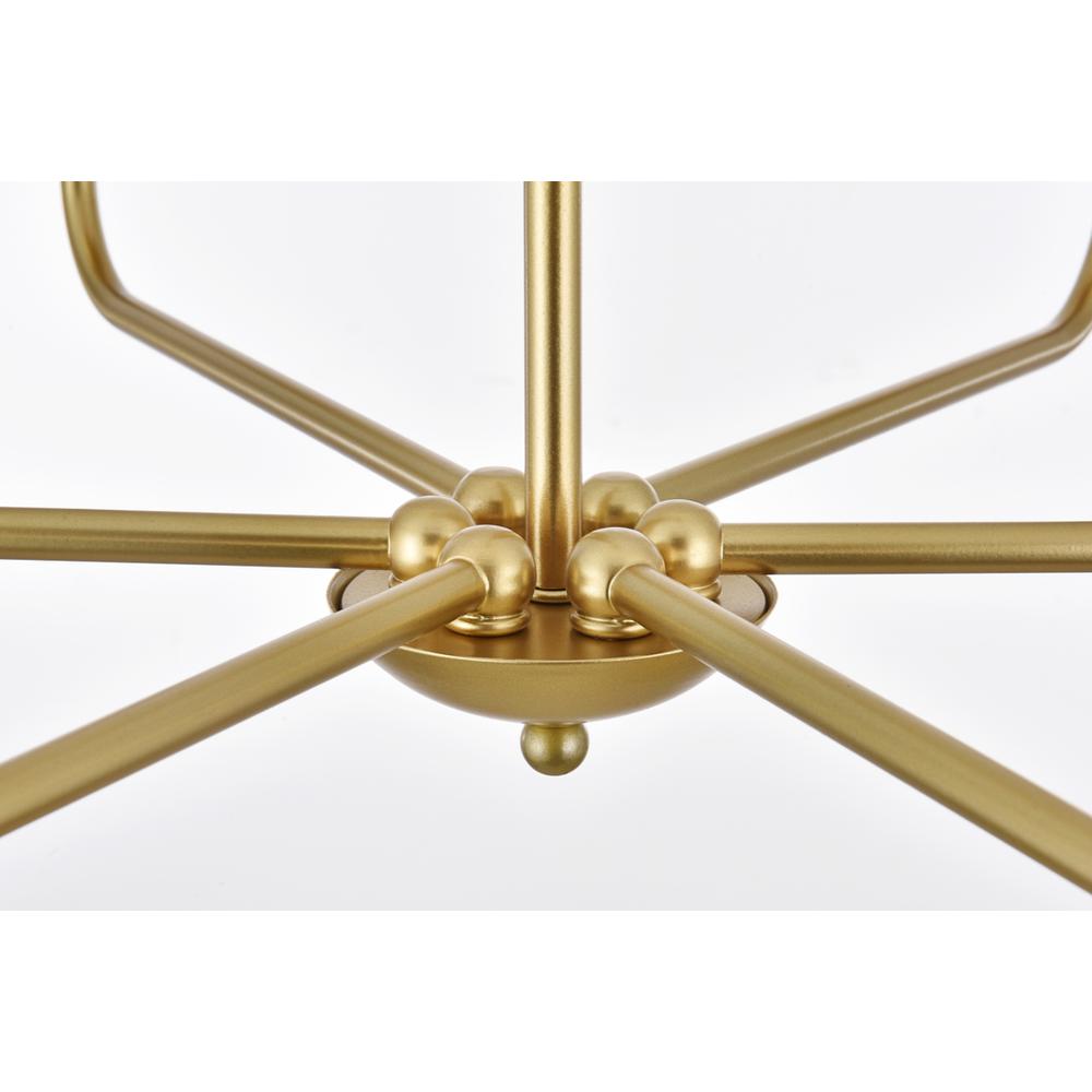 Cohen 30 inch pendant in black and brass. Picture 3