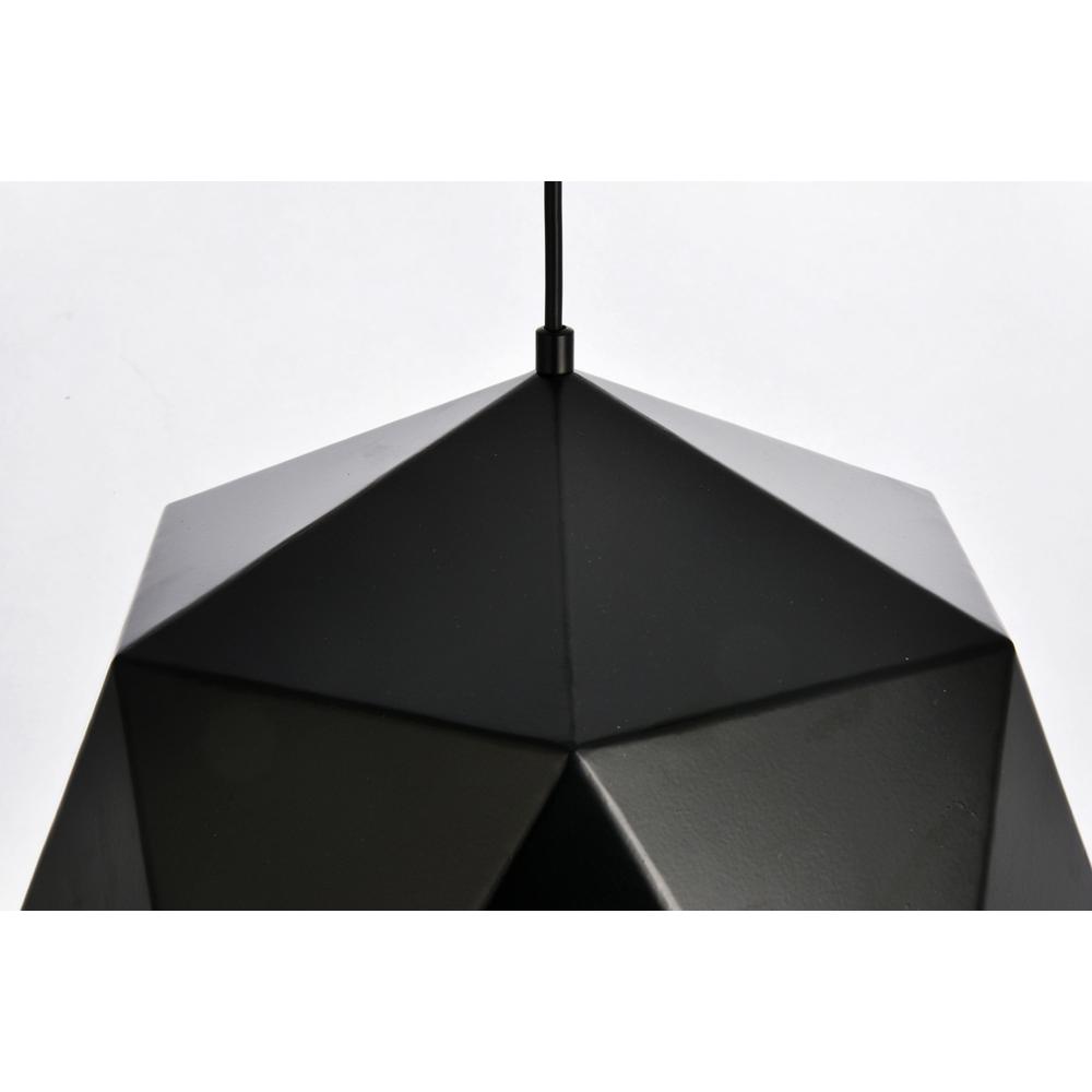 Arden Collection Pendant D15.0'' H9.6 Lt:1 Black and Gold Finish. Picture 3