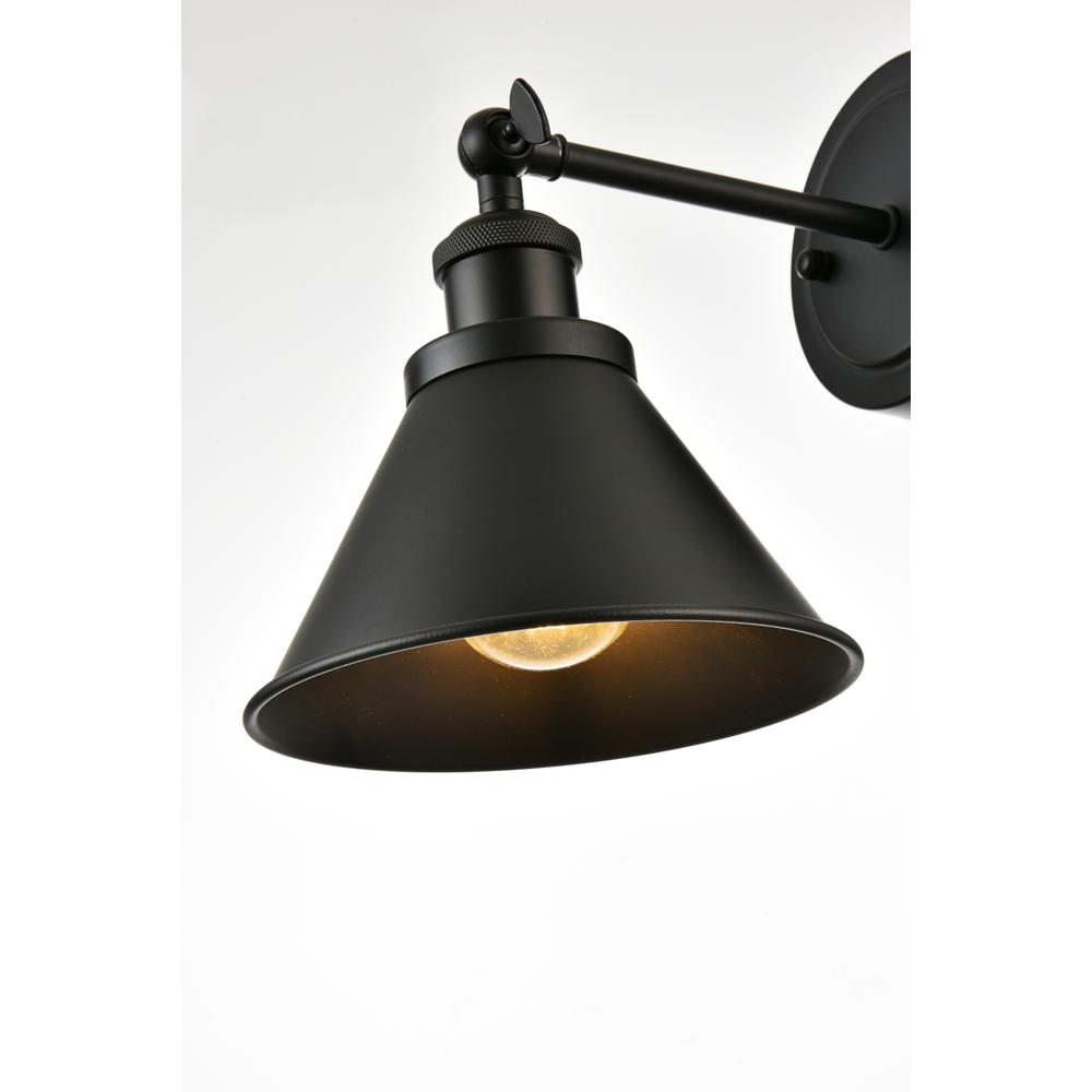 Blaise 1 light Black plug in wall sconce. Picture 3