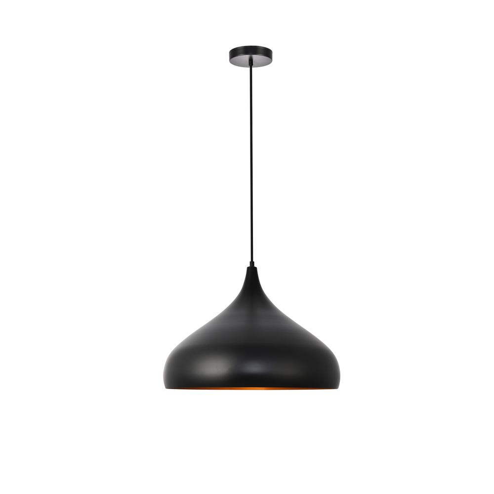 Circa Collection Pendant D16.5in H12in Lt:1 Black Finish. Picture 2