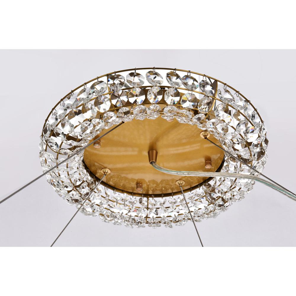 Paris 24 light Brass Chandelier Clear Royal Cut Crystal. Picture 5