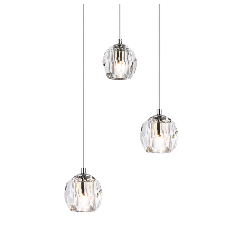 Eren 3 lights Chrome pendant. Picture 2