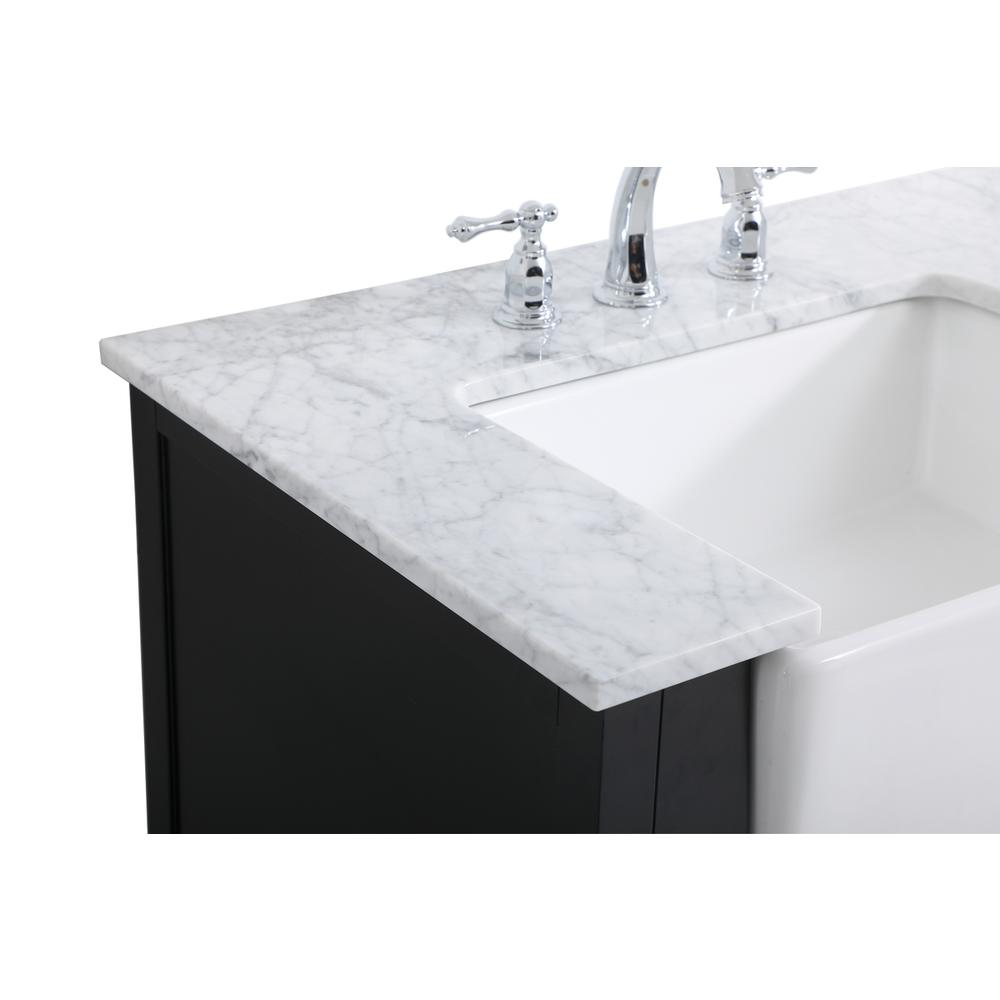 42 inch Single bathroom vanity in black. Picture 11