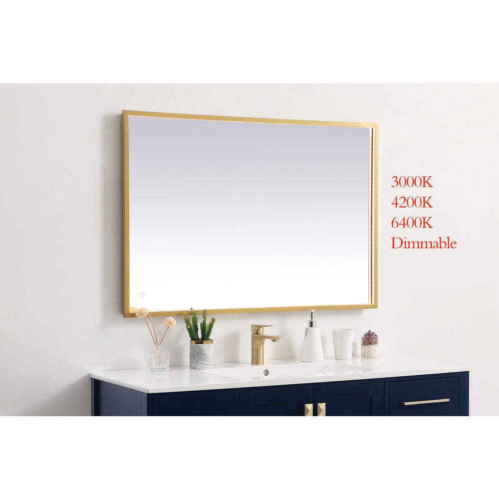 Pier 27x40 inch LED mirror with adjustable color temperature. Picture 2