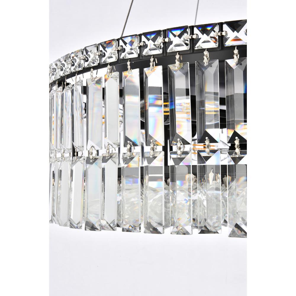 Maxime 24 inch black chandelier. Picture 5