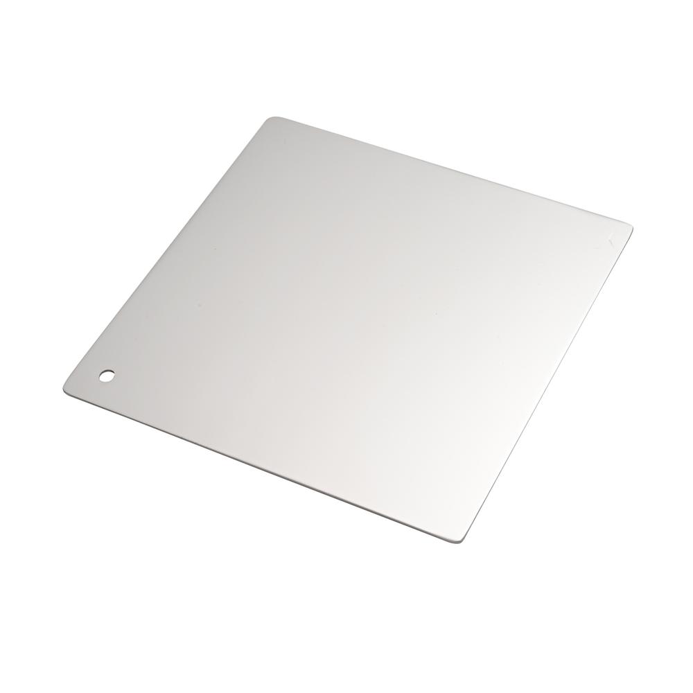 Metal Finish sample in polished nickel 6x6. Picture 2