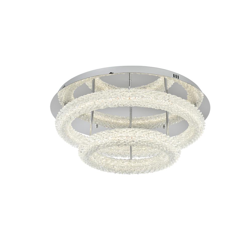 Bowen 26 inch Adjustable LED Flush Mount in Chrome. Picture 2
