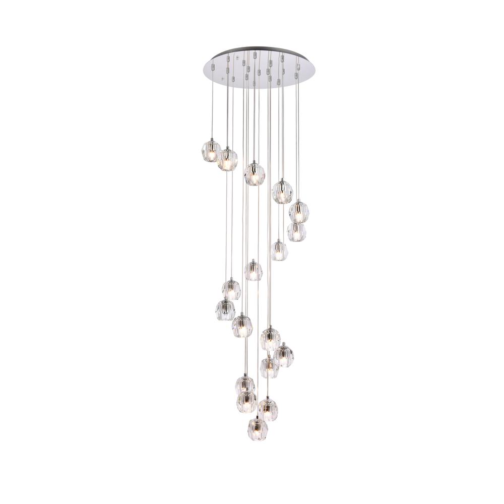 Eren 18 lights Chrome pendant. Picture 1