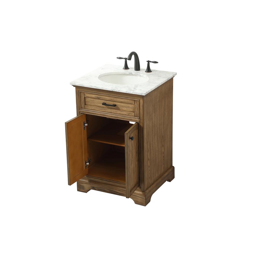 24 inch Single bathroom vanity in driftwood. Picture 8