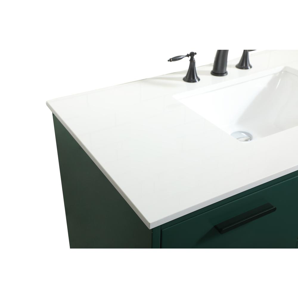 42 inch bathroom vanity in Green. Picture 11