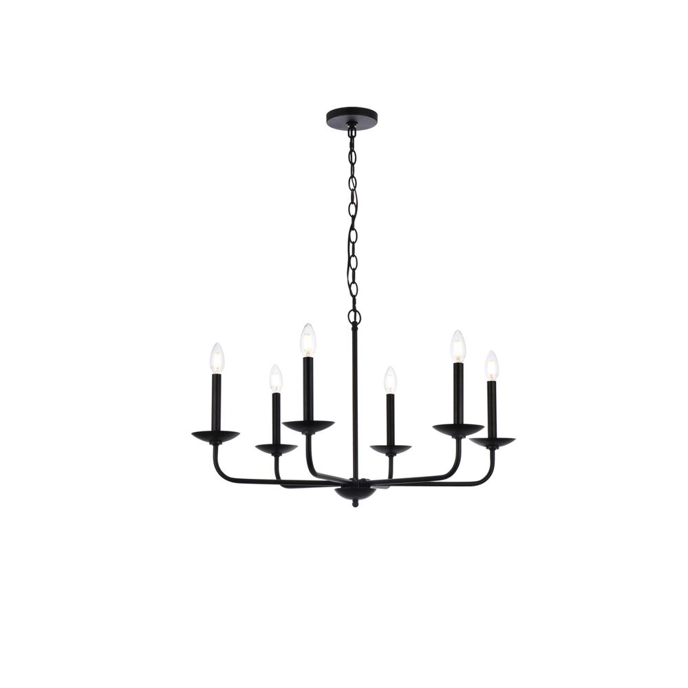 Cohen 30 inch pendant in black. Picture 1