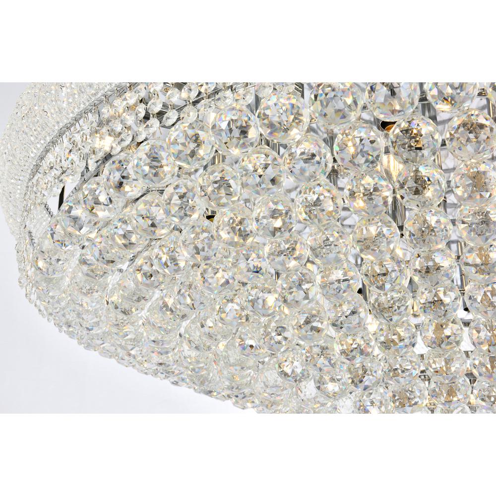 Primo 30 light Chrome Flush Mount Clear Royal Cut Crystal. Picture 4