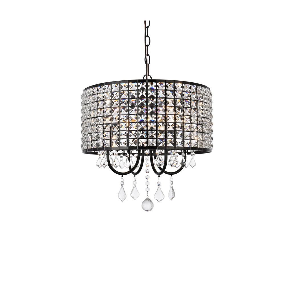 Elise 17 inch pendant in black. Picture 2