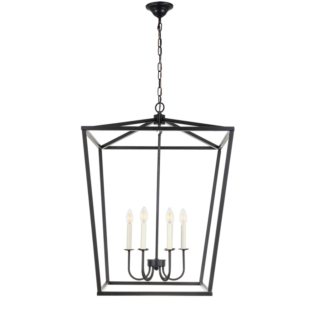 Maddox 6 light Black chandelier. Picture 2