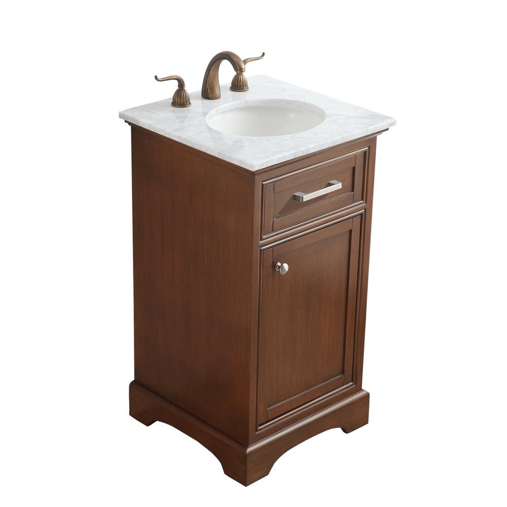 19 in. Single Bathroom Vanity set in teak. Picture 13