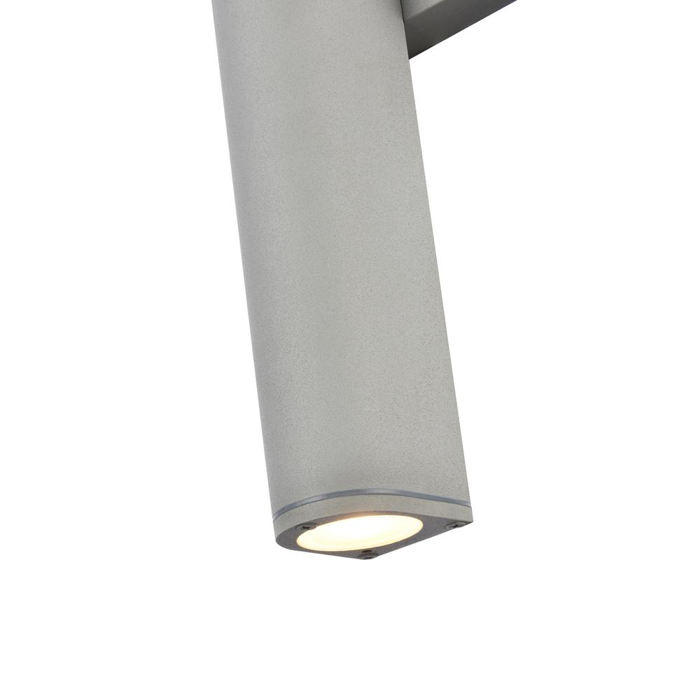 Raine Integrated LED wall sconce in silver. Picture 5