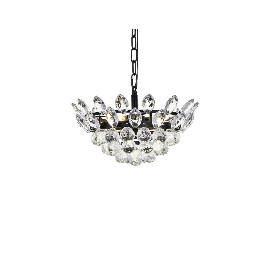 Emilia 14 inch pendant in black. Picture 2
