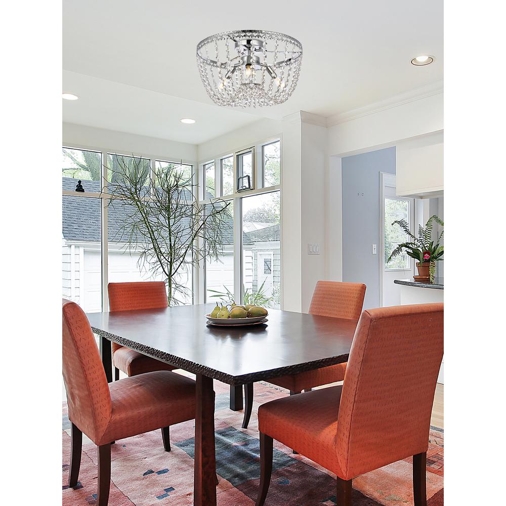 Kylie 16 inch flush mount in chrome. Picture 8